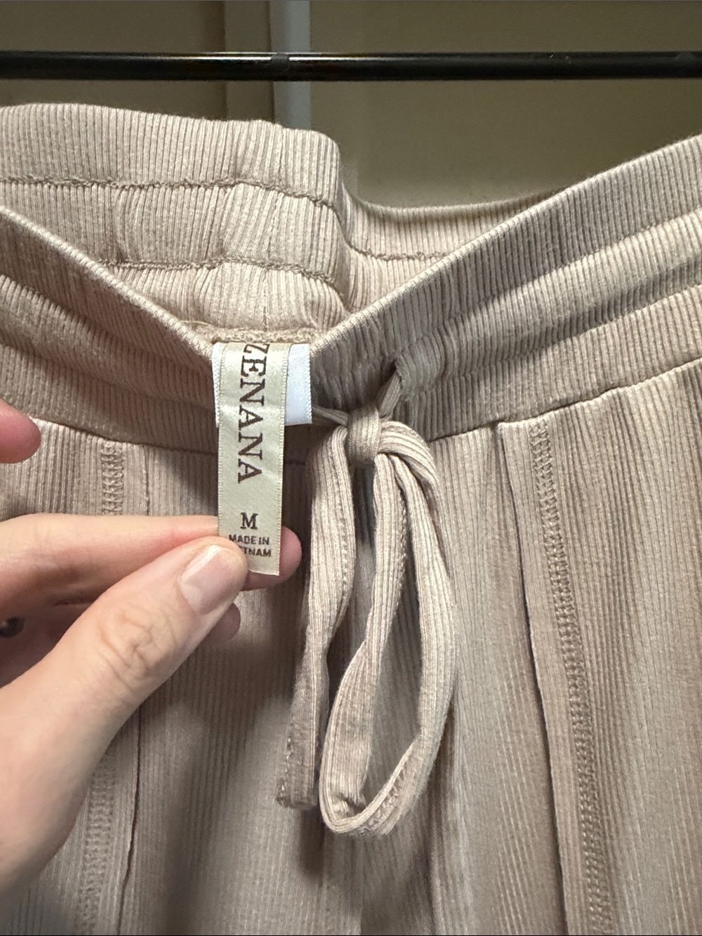 Zenana NWOT Rayon Ribbed Ash Mocha Shirt & Pants Set - M - Picture 7 of 7